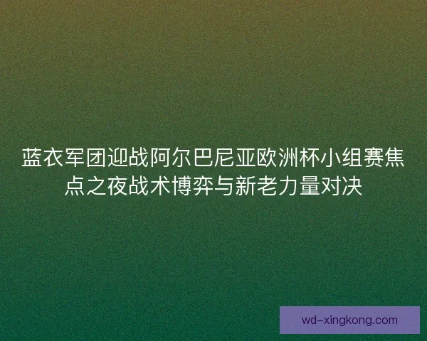 蓝衣军团迎战阿尔巴尼亚欧洲杯小组赛焦点之夜战术博弈与新老力量对决